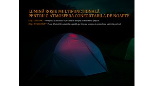 FENIX CL23 - Lanternă camping - 300 Lumeni - 20 metri - Roșu